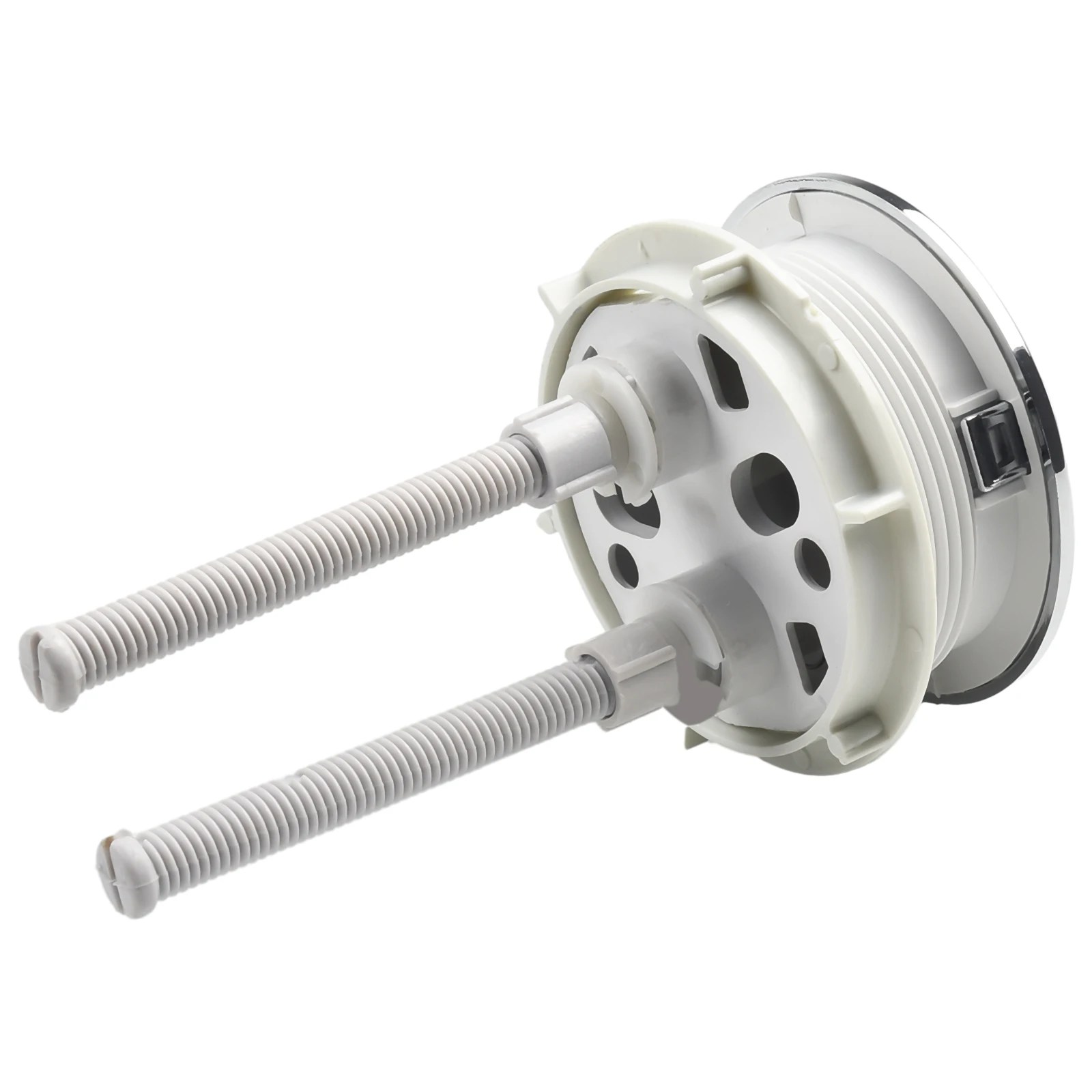 Enhance Your Toilet Experience with 58mm Flush Double Toilet Tank Button Round Head Plating Design Easy Installation