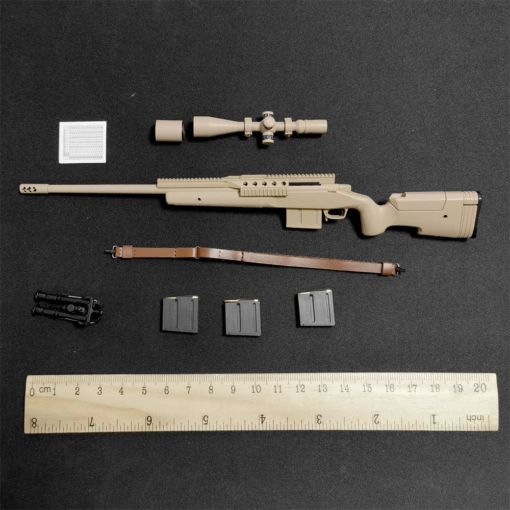 EASY&SIMPLE ES CK002R US. Soldier Doll Sniper ChrisKyle Main Weapon Scout Clips with Sling PVC Material Not Real For 12