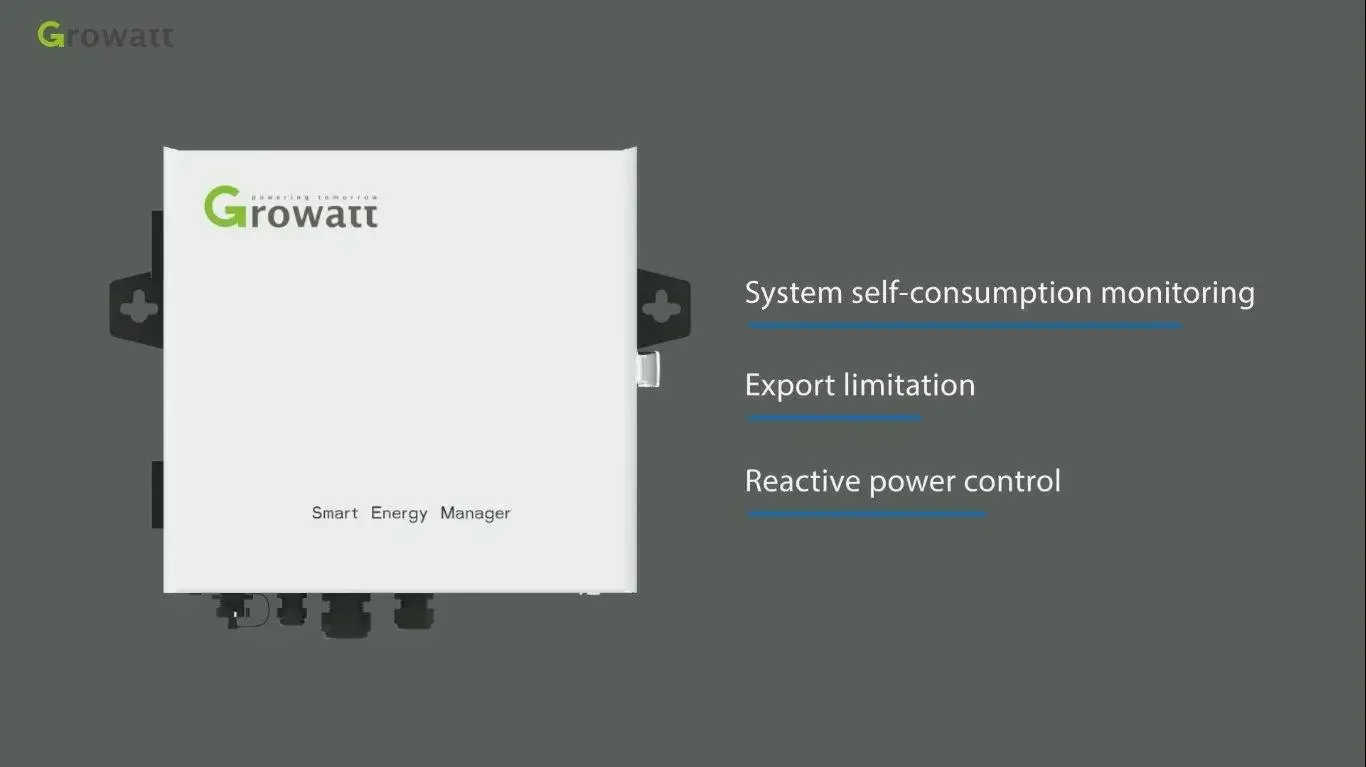 Growatt smart energy manager SEM-E zero export device limitation limit with CT current transformer 50kw 100kw 300kw