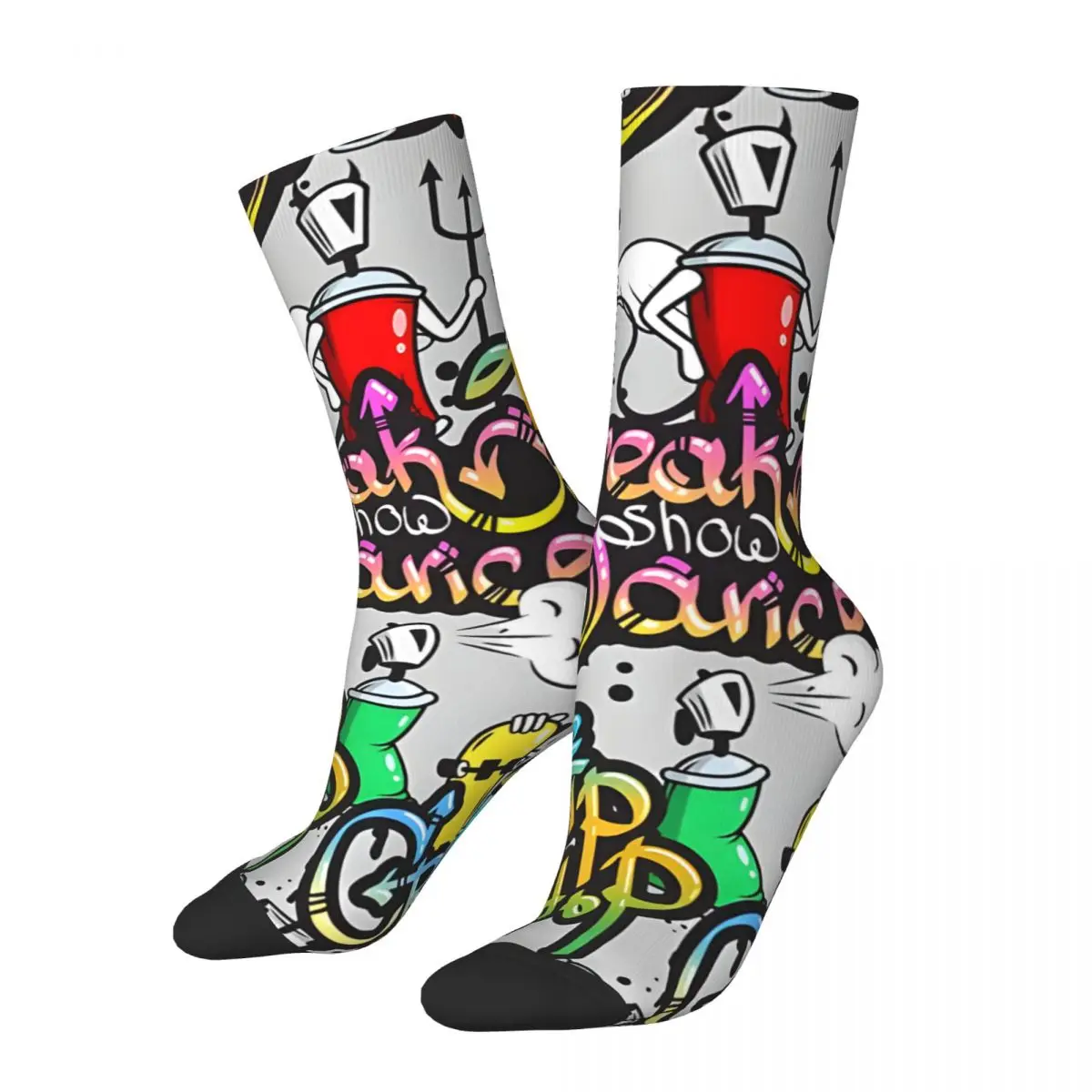 Breakdance And Hiphop Graffiti Socks Unisex Sock Funny Socks Men 3D Printed Casual Crazy Socks