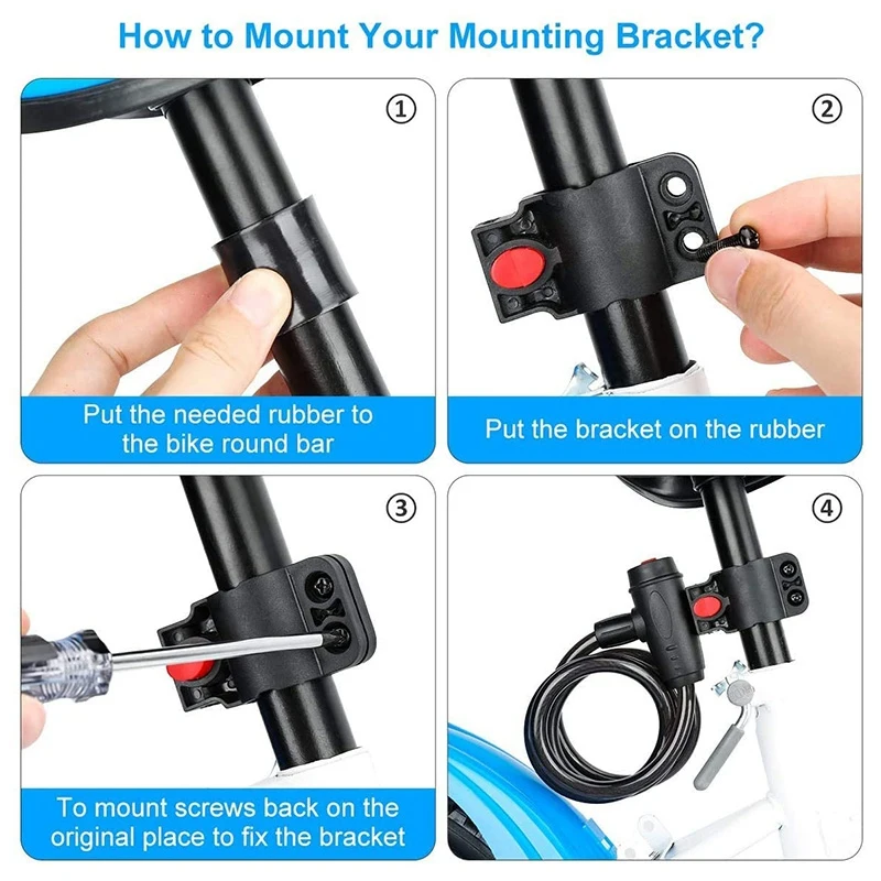

J1UL1N противоугонный спиральный тросовый замок, велосипедный замок с ключом, велосипедный замок 180 см, аксессуары для велосипеда