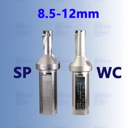 8.5mm-12mm SP U Drill piccolo diametro del foro quadrato inserti in metallo duro CNC SPMG 030104 SPMT040204 WC Cooling Violent Drills WCMT020104