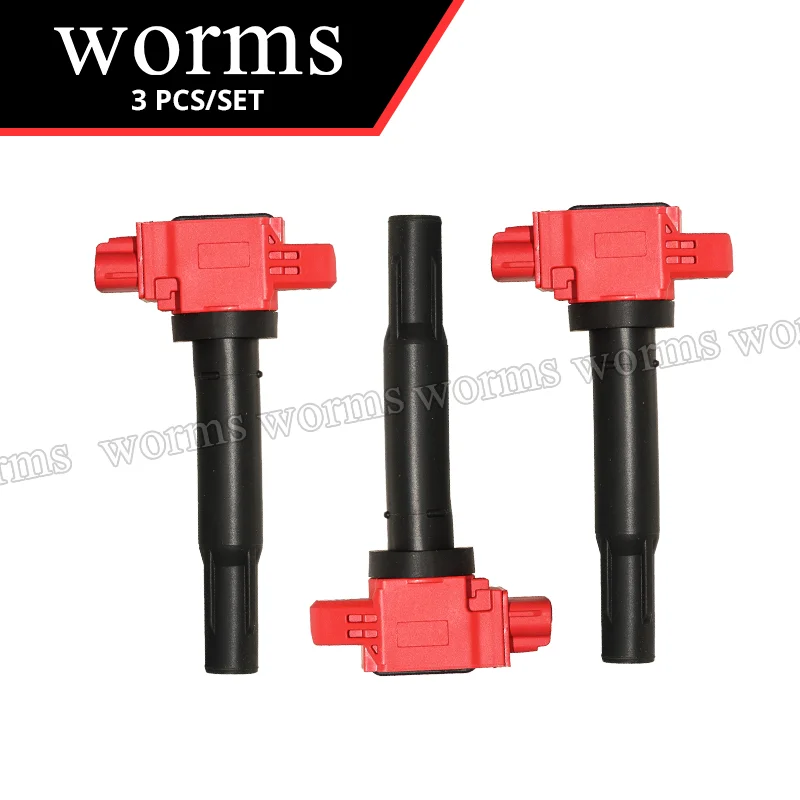 Worms Performance Ignition Coil Pack 3Pcs Set Racing For Suzuki Swift V Vitara K10C 3400-81P00