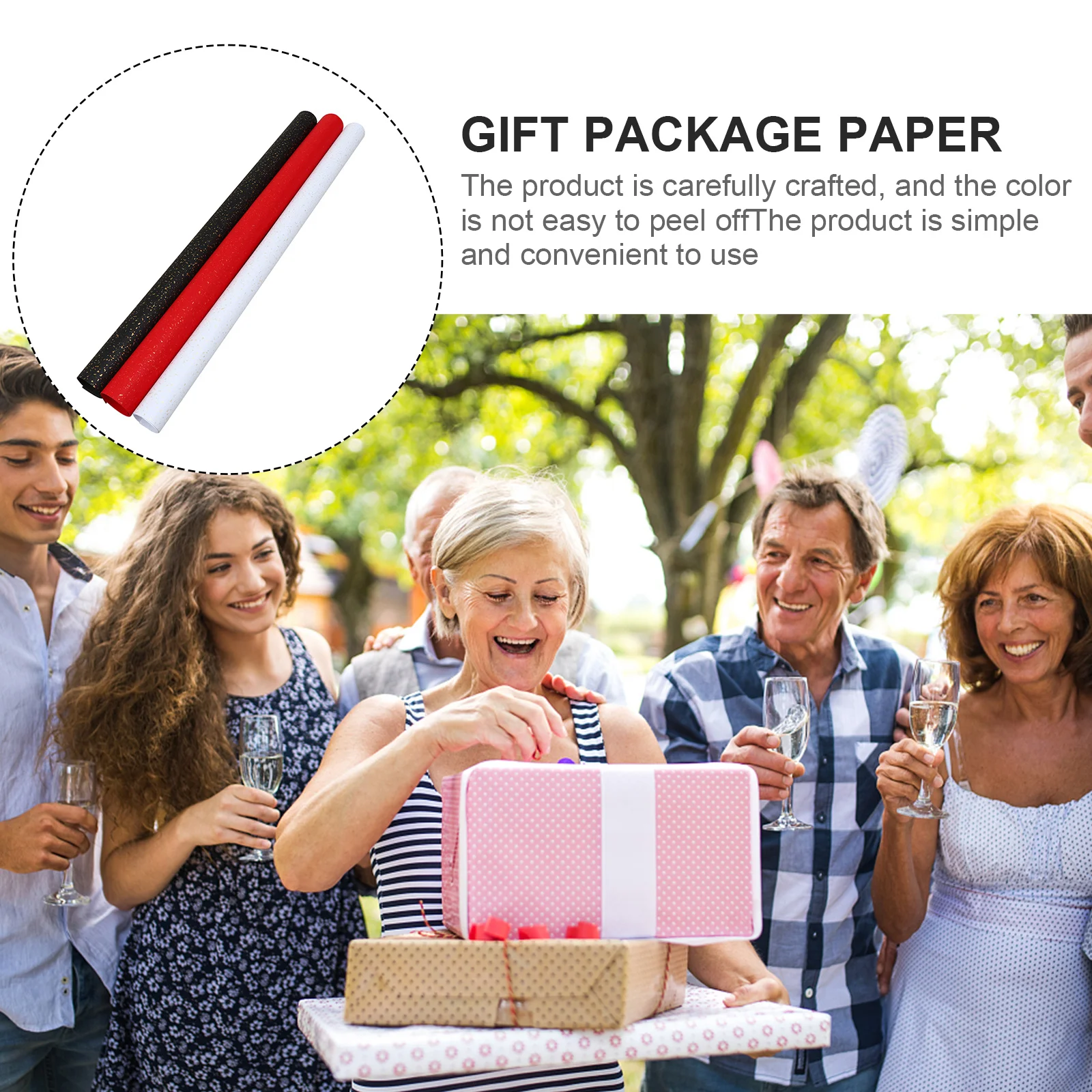 3 قطع من ورق تغليف الهدايا الفاخر صديق للبيئة ومبتكر DIY لحفلات أعياد الميلاد وحفلات عيد الميلاد وحزمة ورق حرفي للكتاب