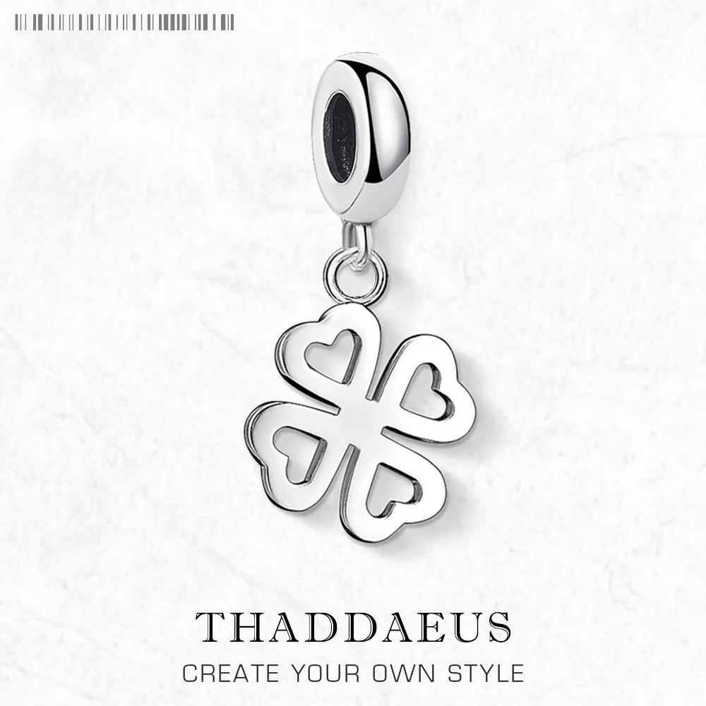 

Dangle Charm Pendant Hollow Clover Cloverleaf 925 Sterling Sliver Vintage Lucky Gift Jewelry Accessories