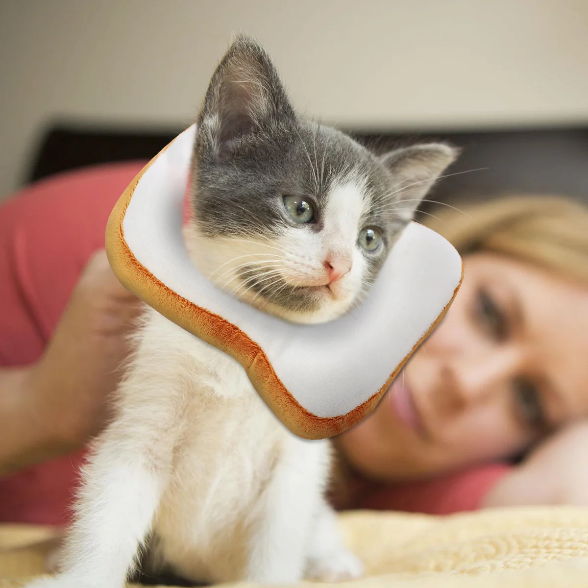 

Pet Cat Headgear Bread Shape Cotton Headdress For Cosplay Party Carnival Masquerade Ball Pet Headwear Comfortable