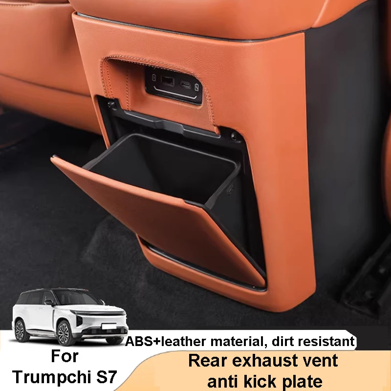 

For Trumpchi S7 2025 2026 Car Rear Exhaust Vent Anti Kick Pad Dirt Resistant Air Conditioning Panel Interior Accessories