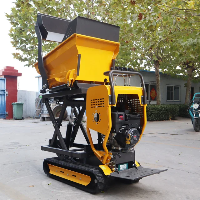 Fast Delivery Small Mini Dumper Diesel Home Garden Farm Use Wholesale 4x4 500kg 800kg Mini Dumper High Quality Mini Track Dumper