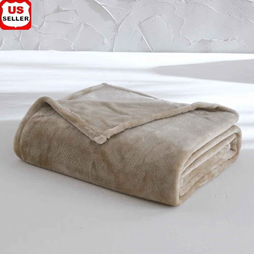 

Super Soft Plush Velvet Blanket Cozy Adult Twin Perfect Couch Camping Snuggling Machine Washable Breathable Warm Comfort