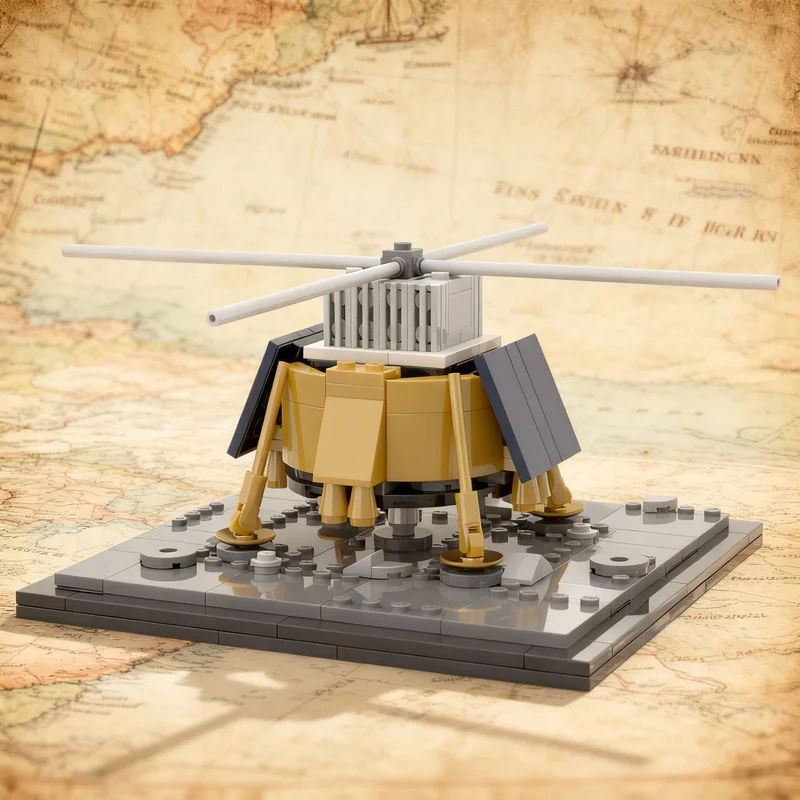 

252pcs MOC Blue Ghost Lunar Lander Mission 2 Space Model Building Toys Blocks Construction DIY Creative Christmas Gifts Idea