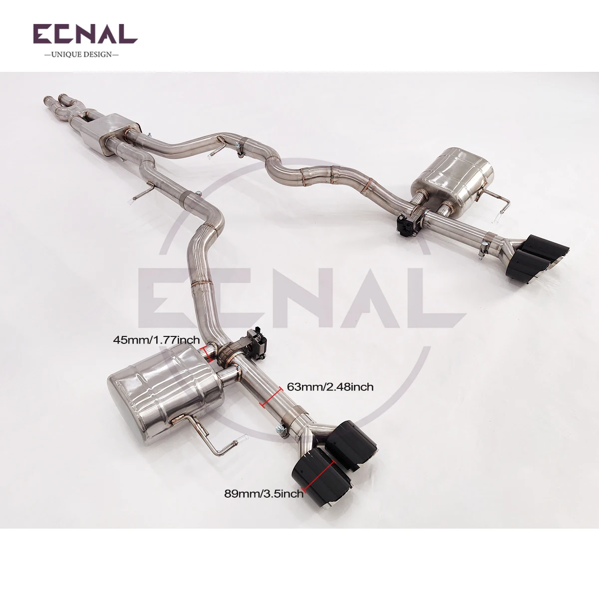 

Ecnal Exhaust Catback with Valve Muffler for Land Rover Range Rover 5.0L High Performance SS304 Car Sport Exhaust Pipe System