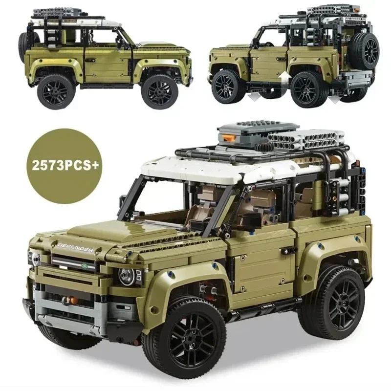 2573PCS Technical Land Off-road Defender Sports Car Building Blocks 42110 Set Model MOC Vehicle Toys Bricks for Boys Adult Gifts