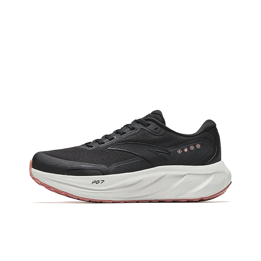 Anta Textile, Synthetic Leather Running Shoes Women's Basic Black 122545545-2