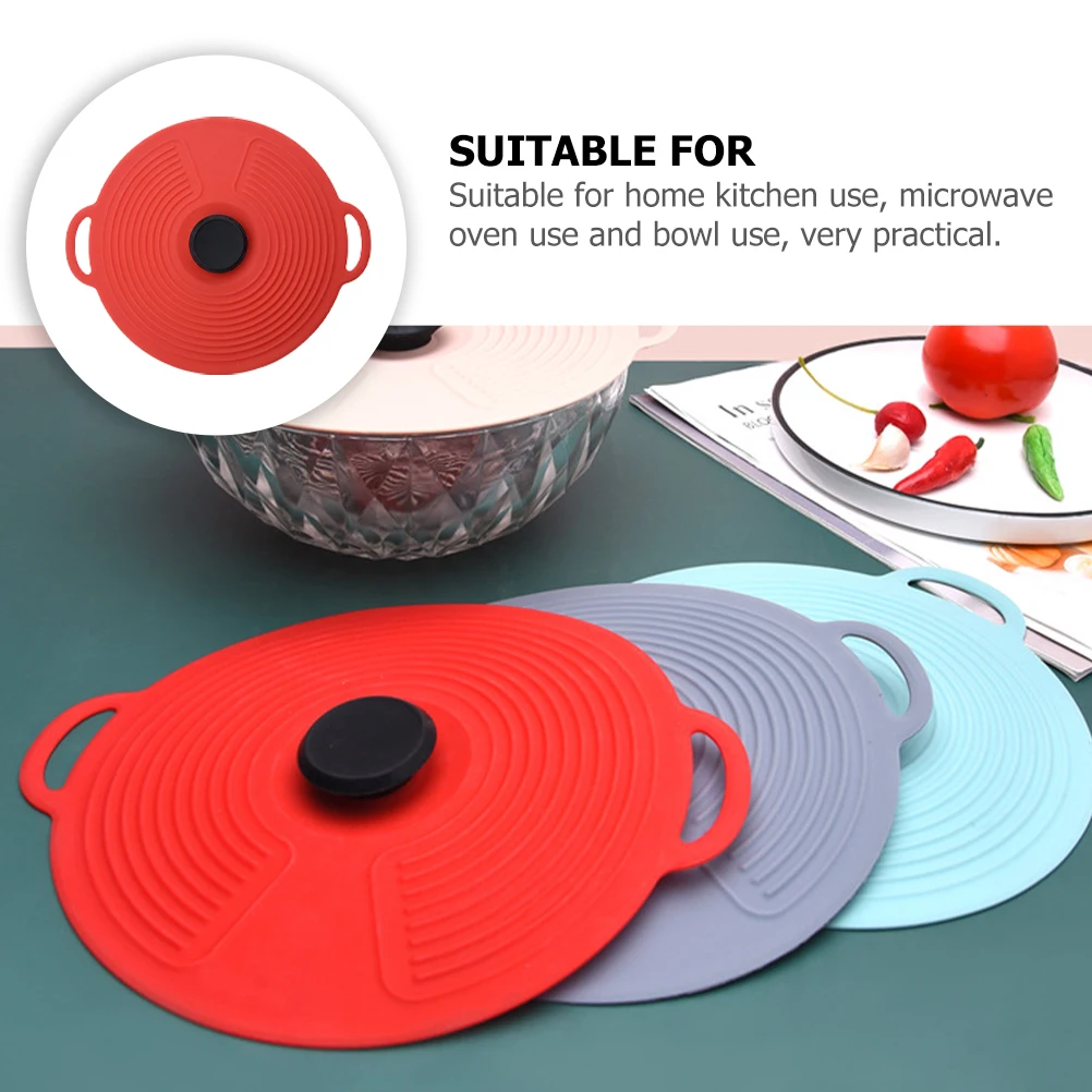 Leak-Proof Silicone Lid Reusable Universal Daily Use Kitchen Accessory Multi-Function Household Seal Bowl Lid Food Container