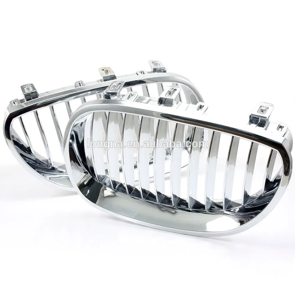 Car Chrome Front Kidney Grill Grille For BMW E60 E61 M5 528/550/535/525/545 03-10