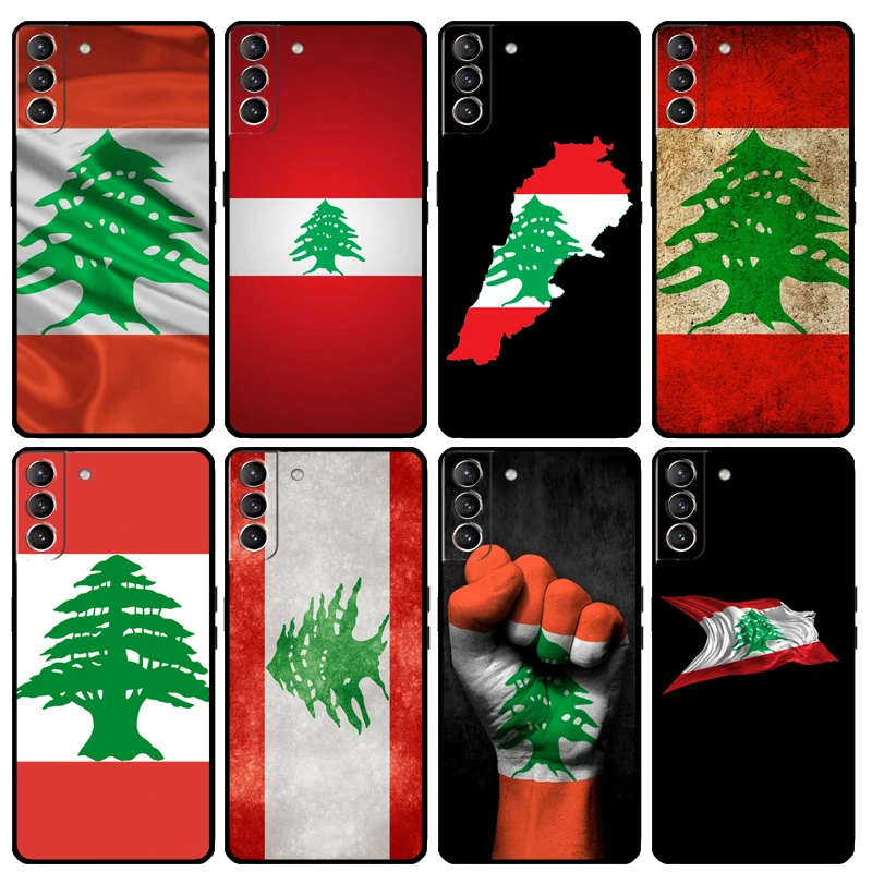 Lebanon Flag Case For Samsung Galaxy S23 S22 S21 Ultra S20 FE S10 S9 Note 10 Plus Note 20 Ultra Cover