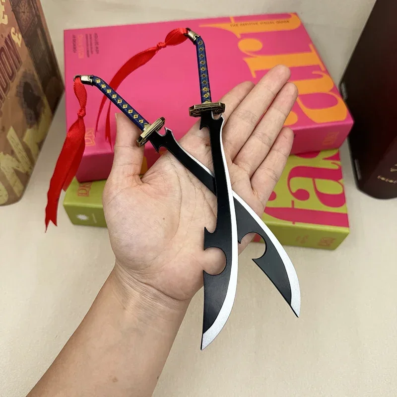 22cm Bleach Anime Replica Zanpakutō Katen Kyōkotsu Spada Arma in Metallo Modello Shunsui Kyoraku Lama Decorazione da Collezione Giocattolo Ragazzo