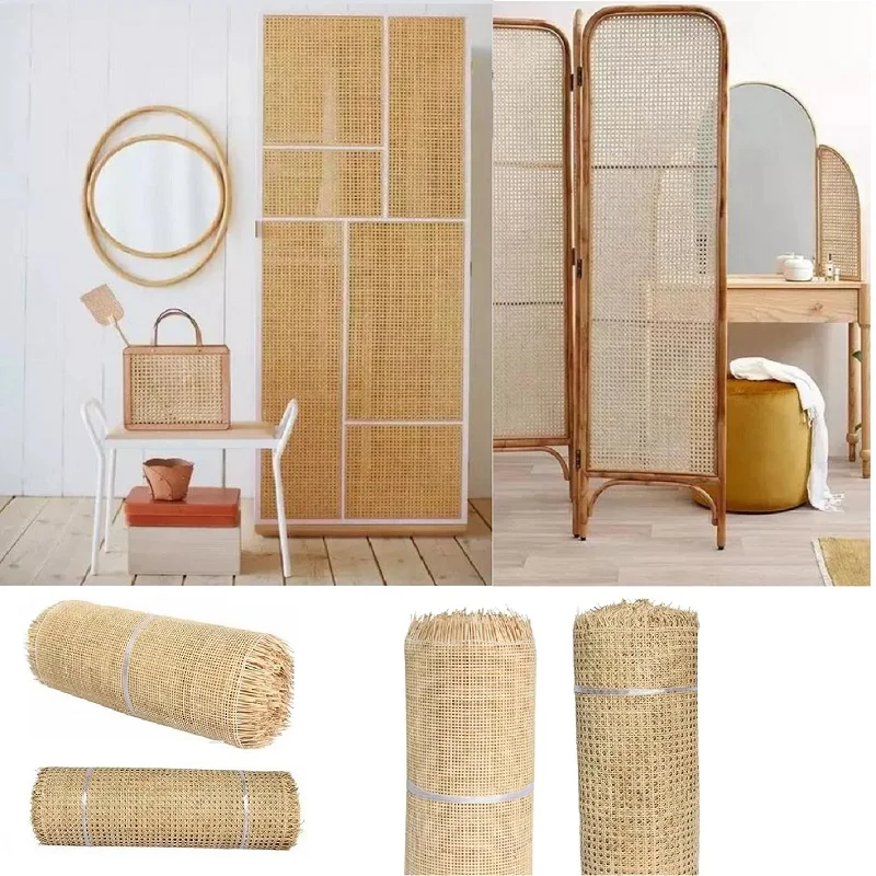40CM/50CM Breite Natürliche Indonesischen Rattan Rolle Cane Gurtband Rotan Rattan Material Für Weben Stühle