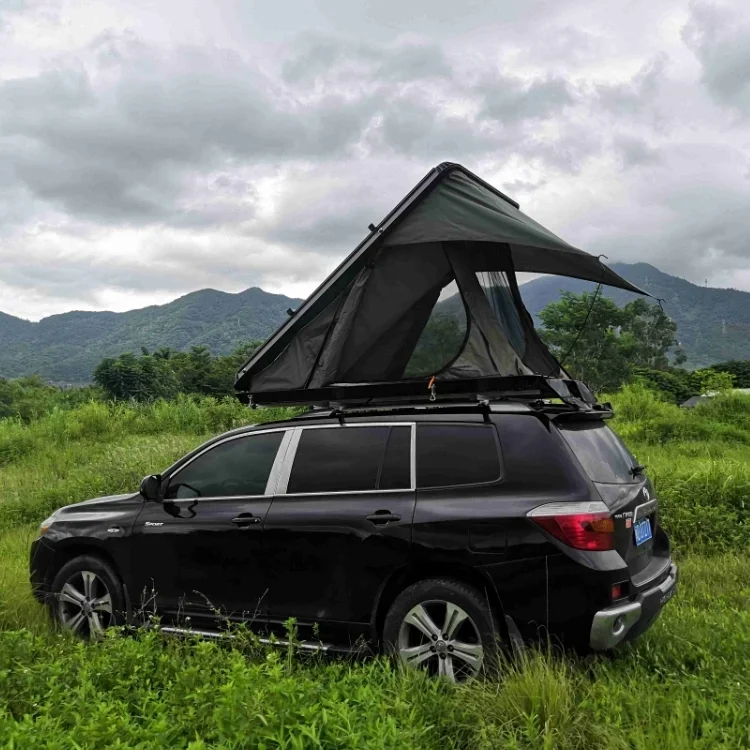 Factory Customization High Quality 2 3 person SUV Car Hard Shell Triangle Aluminum Roof Top Tent for camping Outdoor Activities