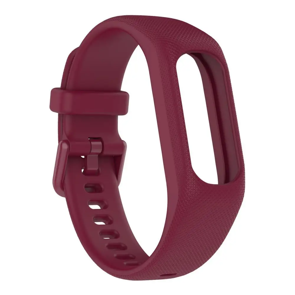 Silicone Strap Sweat-proof Sport Watch Wristband For Garmin Vivosmart 5 Watch Smart Accessories For Garmin Vivosmart 5