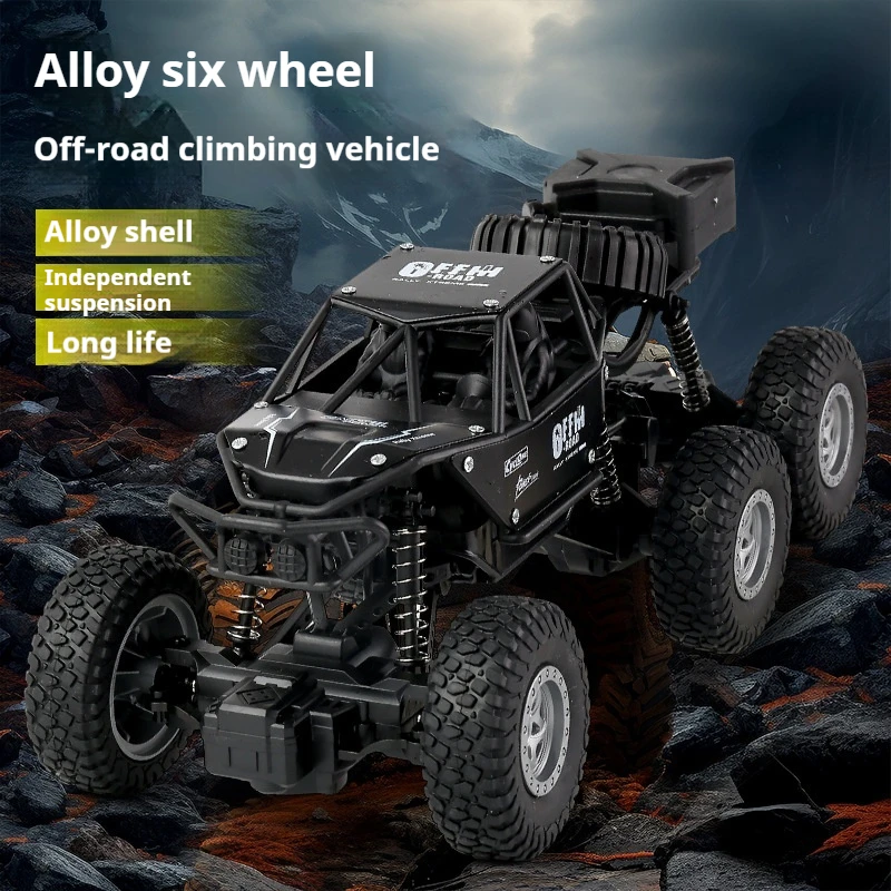 Super Large Alloy Remote Control Car, 6-Wheel 4-Drive SUV Climbing Bigfoot Charging Racing Toy, Wireless RC Cars Rc Truck