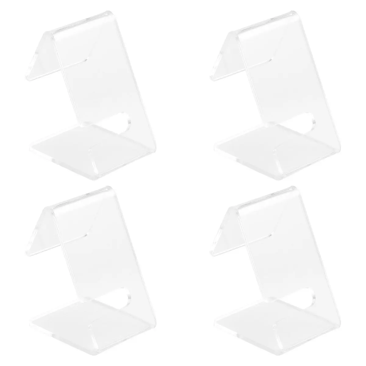 

4Pcs Clear Acrylic Watch Display Holder Stand for Watches Bracelets Organized Showcase Storage Protection Slip Resistant