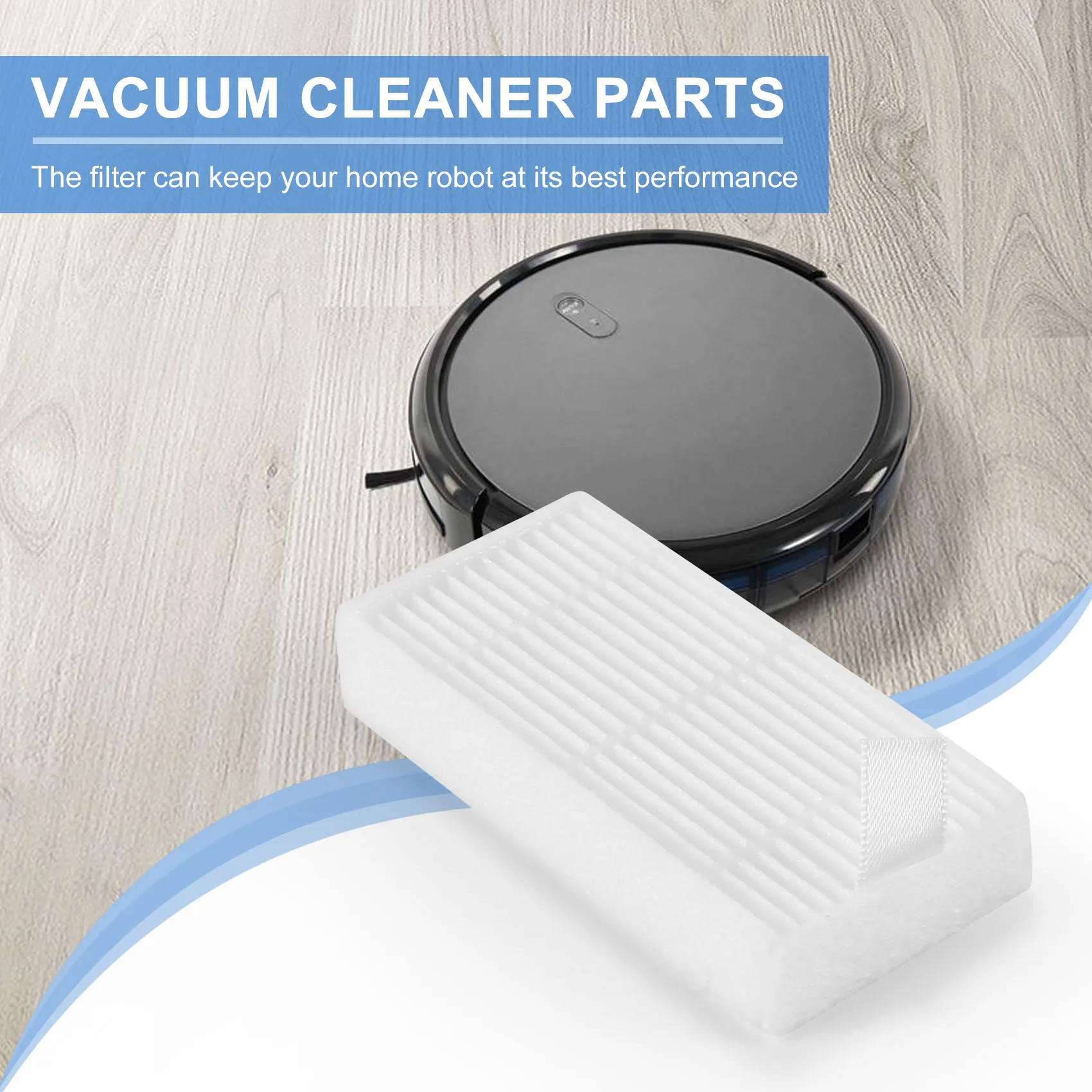 8 Pack Premium Hepa Filter For Ilife V3S V5 V5S V3S Pro Robotic Vacuum Cleaner
