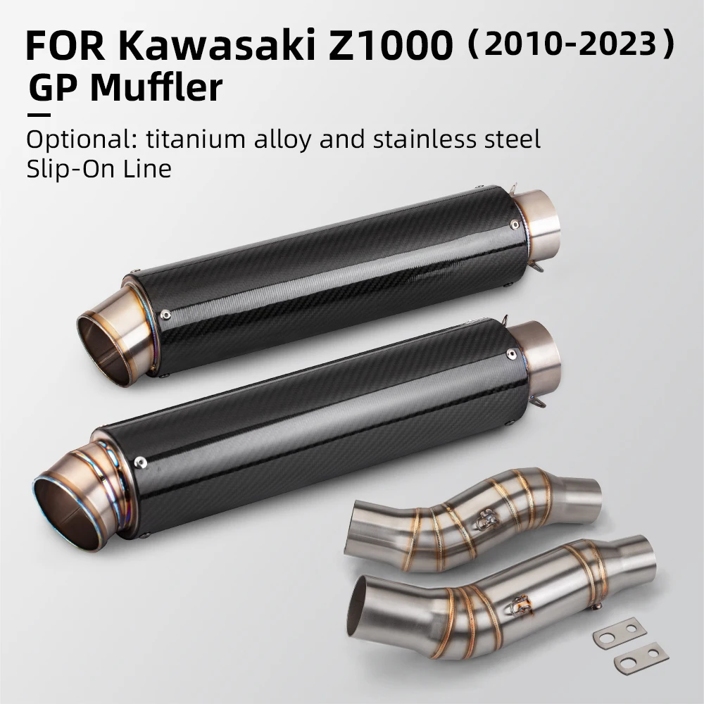 

System Escape Slip On Front Tube Link Pipe Connect Original full Motorcycle Exhaust System For Kawasaki Z1000 2010-2023