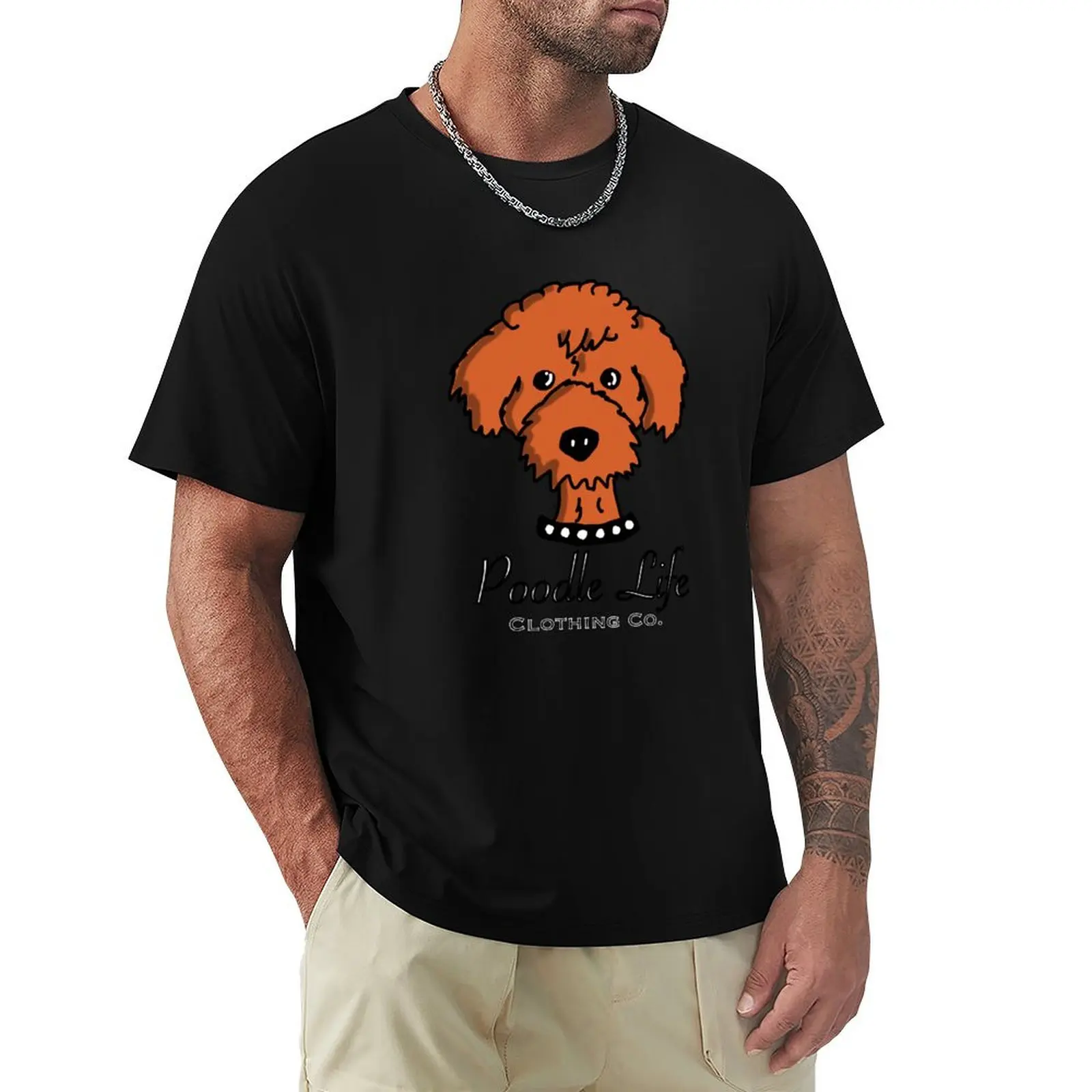 Poodle Life - Apricot Pup T-Shirt t shirts cotton 100% T-Shirt