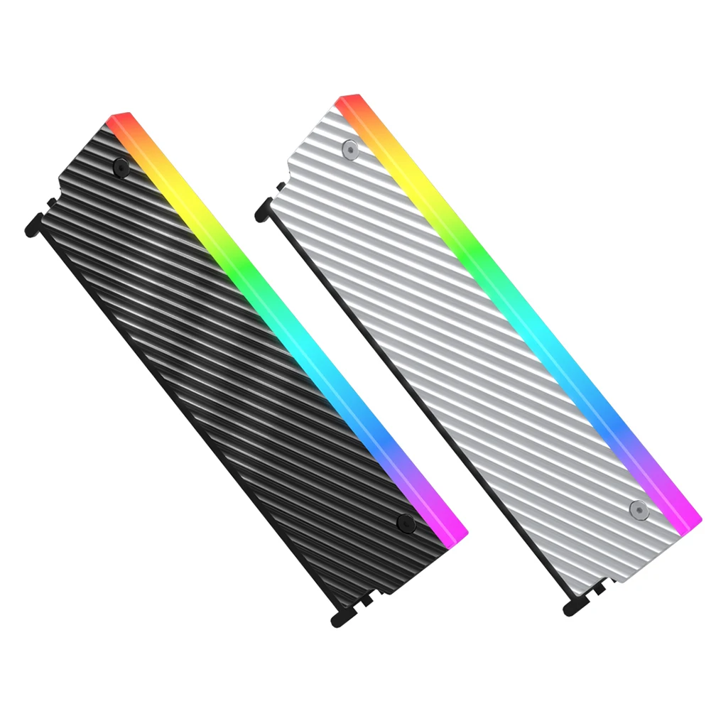 

5V 3PIN ARGB DDR Memory RAM Cooler with Thermal Silicone Pad PC Memory Cooling Vest for DDR2 DDR3 DDR4 DDR5 Desktop Computer