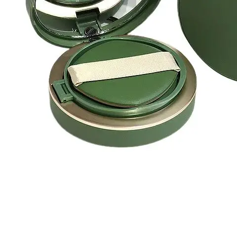 صندوق نفخة وسادة هوائية فارغة مع سلسلة مفاتيح لإسفنجة البودرة ومرآة محمولة لمستحضرات التجميل وحقيبة مستحضرات التجميل لكريم أساس Bb #1