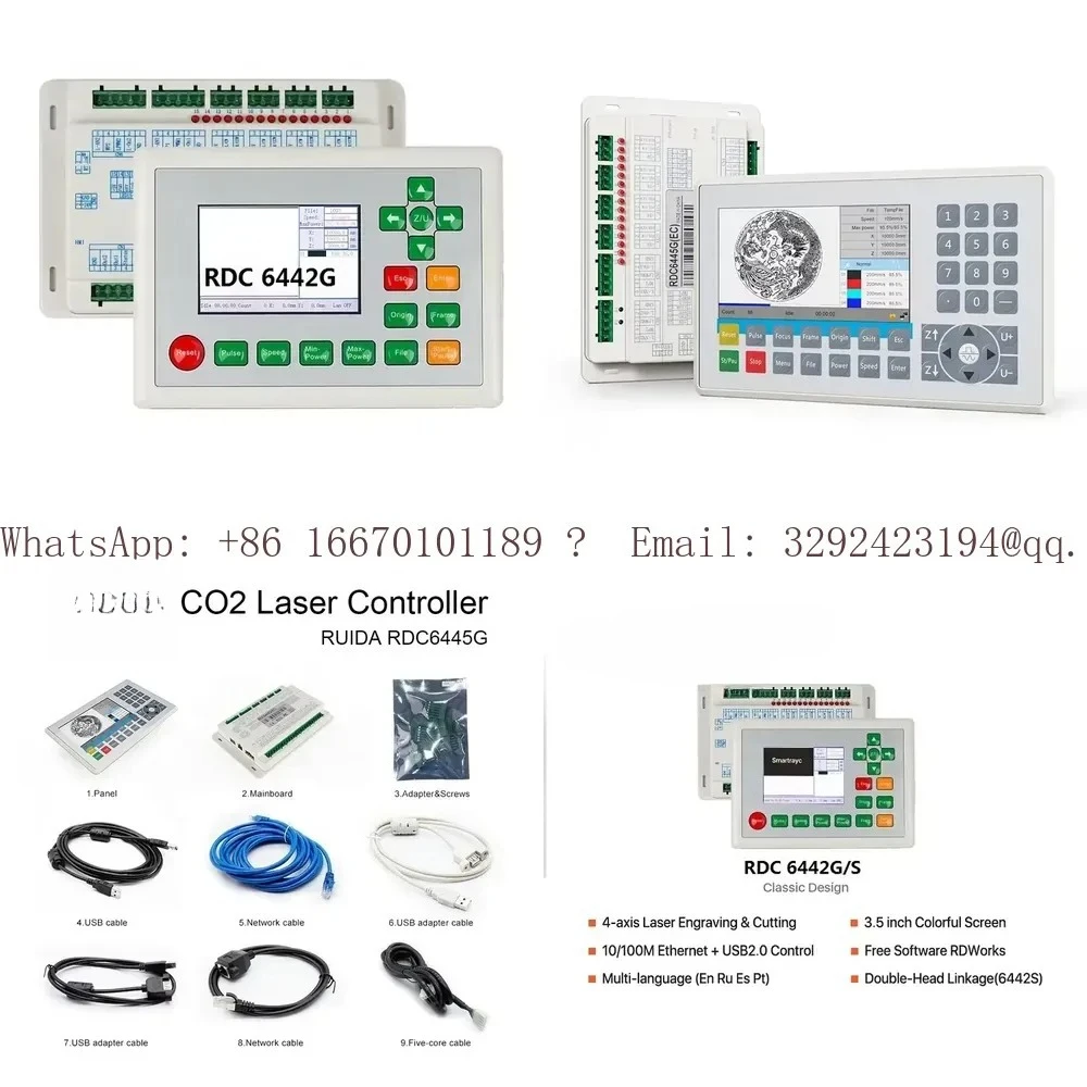 Controller CO2 Ruida RDC6442G CNC Motherboard System Engraving Machine Control Card RDC 6442S Panel