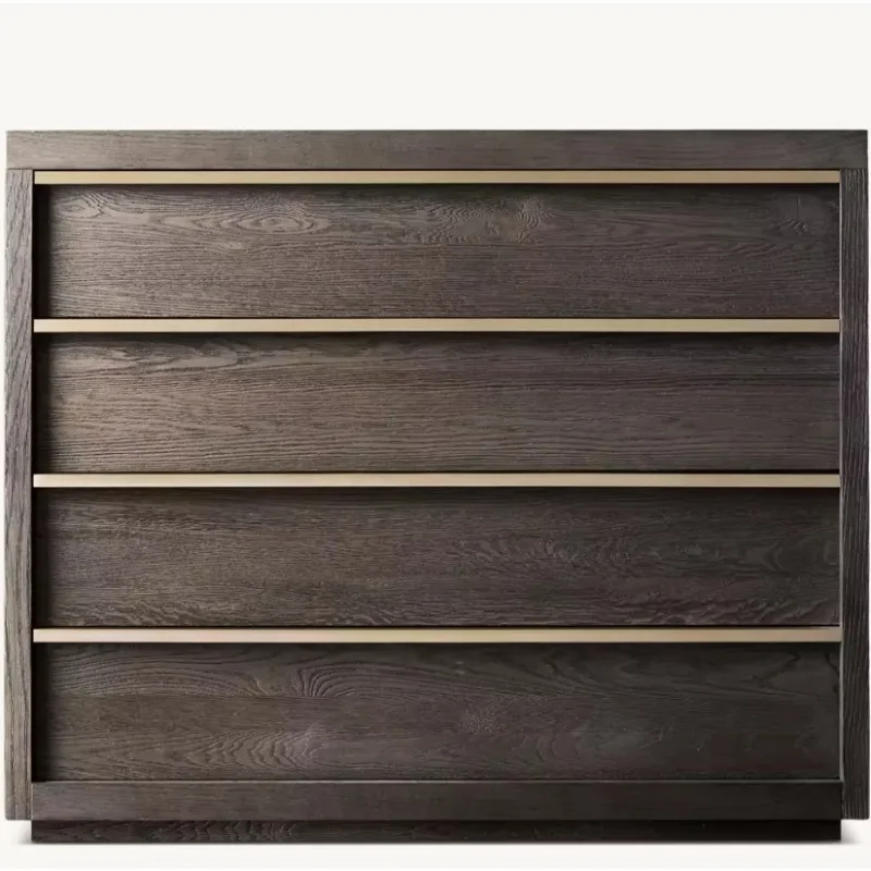 Solid wood high-end luxury series designer drawer cabinet-4 drawer cabinet-exquisite drawer cabinet