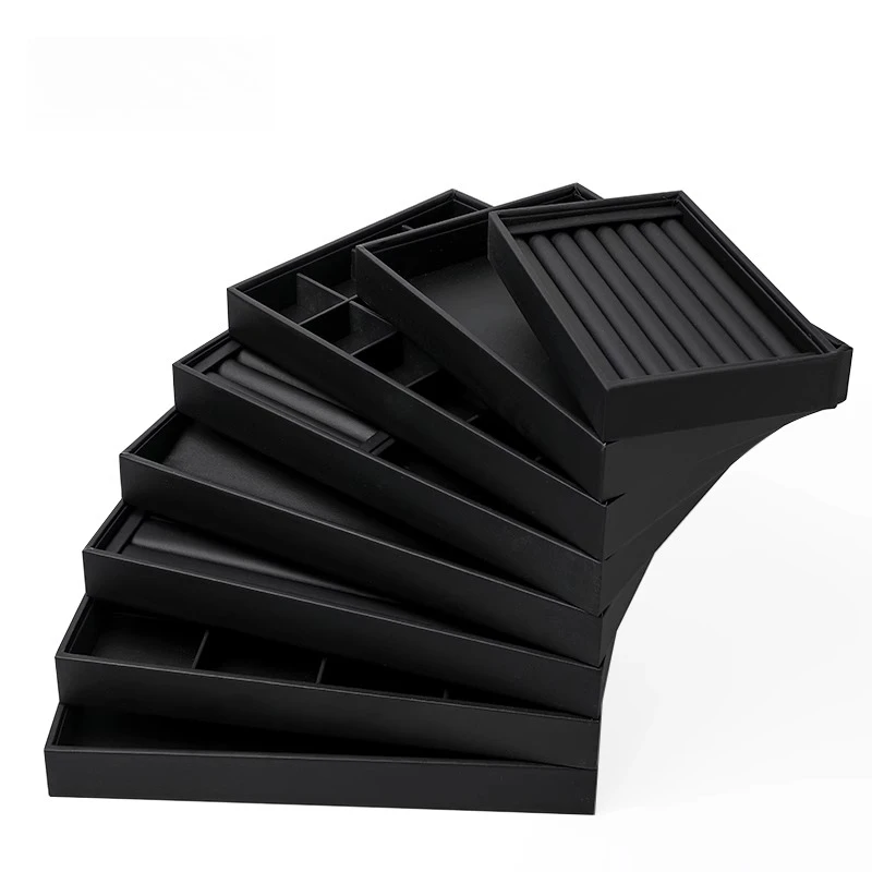

Counter Jewelry Displays Tray Jeweler Trinket Display Pallet Large Capacity Necklace Storage Salver Bracelet Ring Organizer Tray