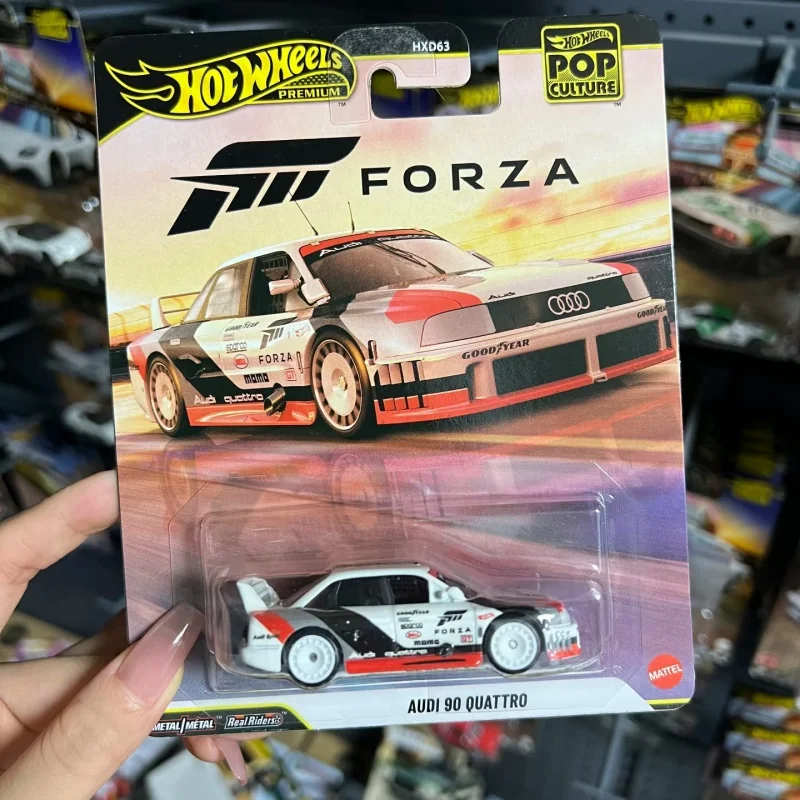 

Hot Wheels Diecast Model Car Premium Pop Culture Au di 90 Vehicle Collectible For Fans Collection Hobby Model Gift
