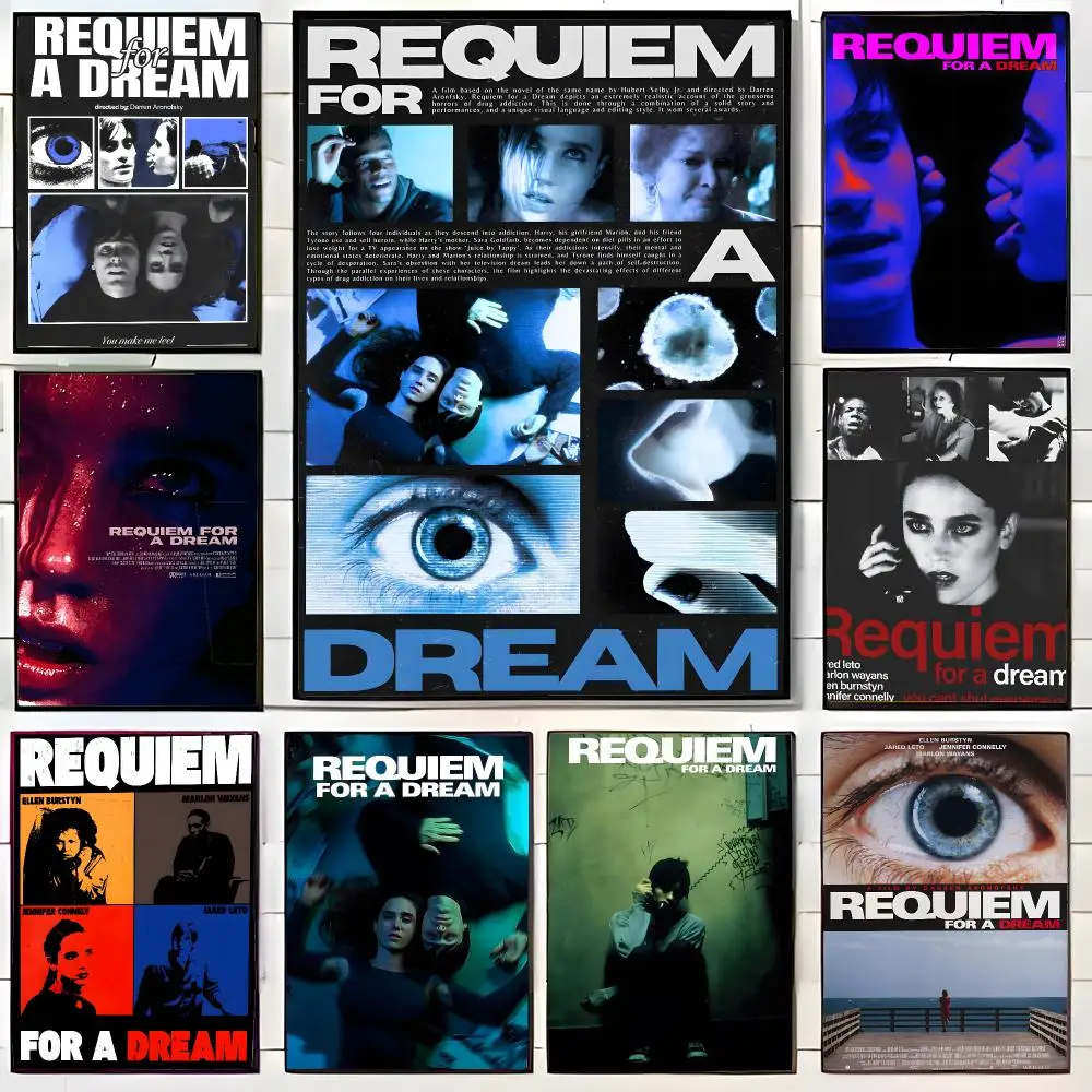 Dark Film R-Requiem for a Dream Poster Wall Art Print Decorative Mural Home Decor Gift Unframed