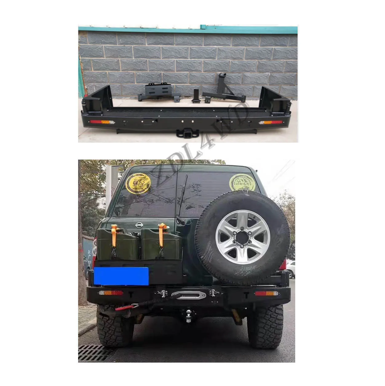 Suits 2000+ GU1/2/3 GU4 Patrol Y61 rear bumper 4x4 bull bar