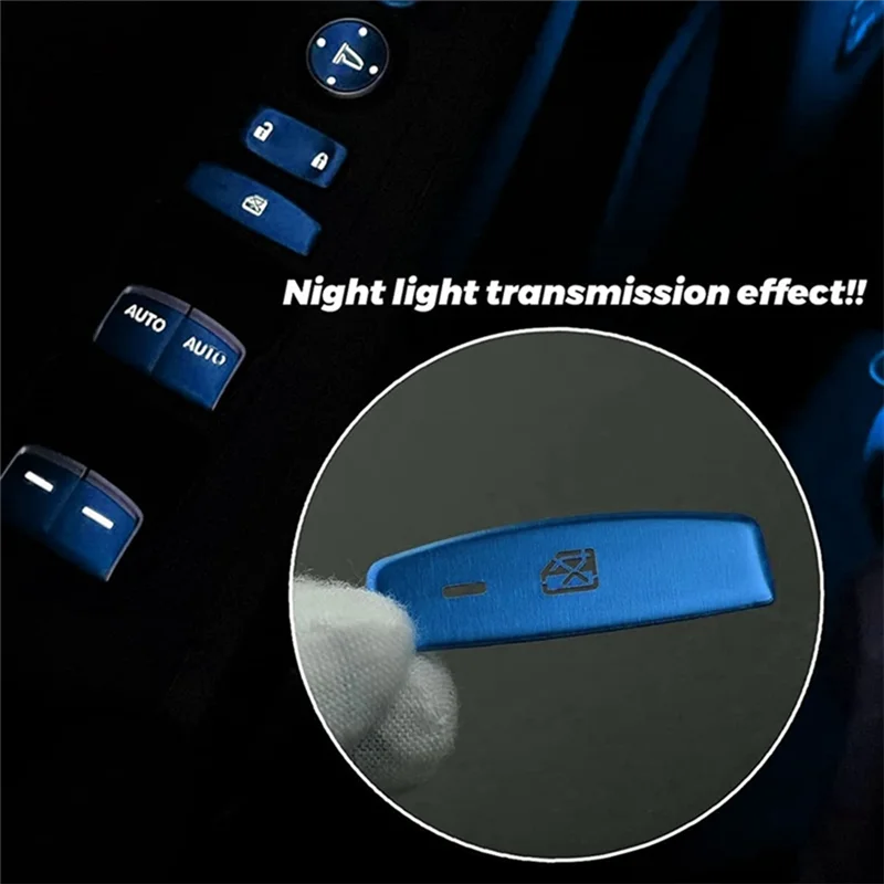 

Efficientt-13Pcs Window Glass Lift Switch Button Cover Trim Sticker For Honda Civic 11Th Gen 2022