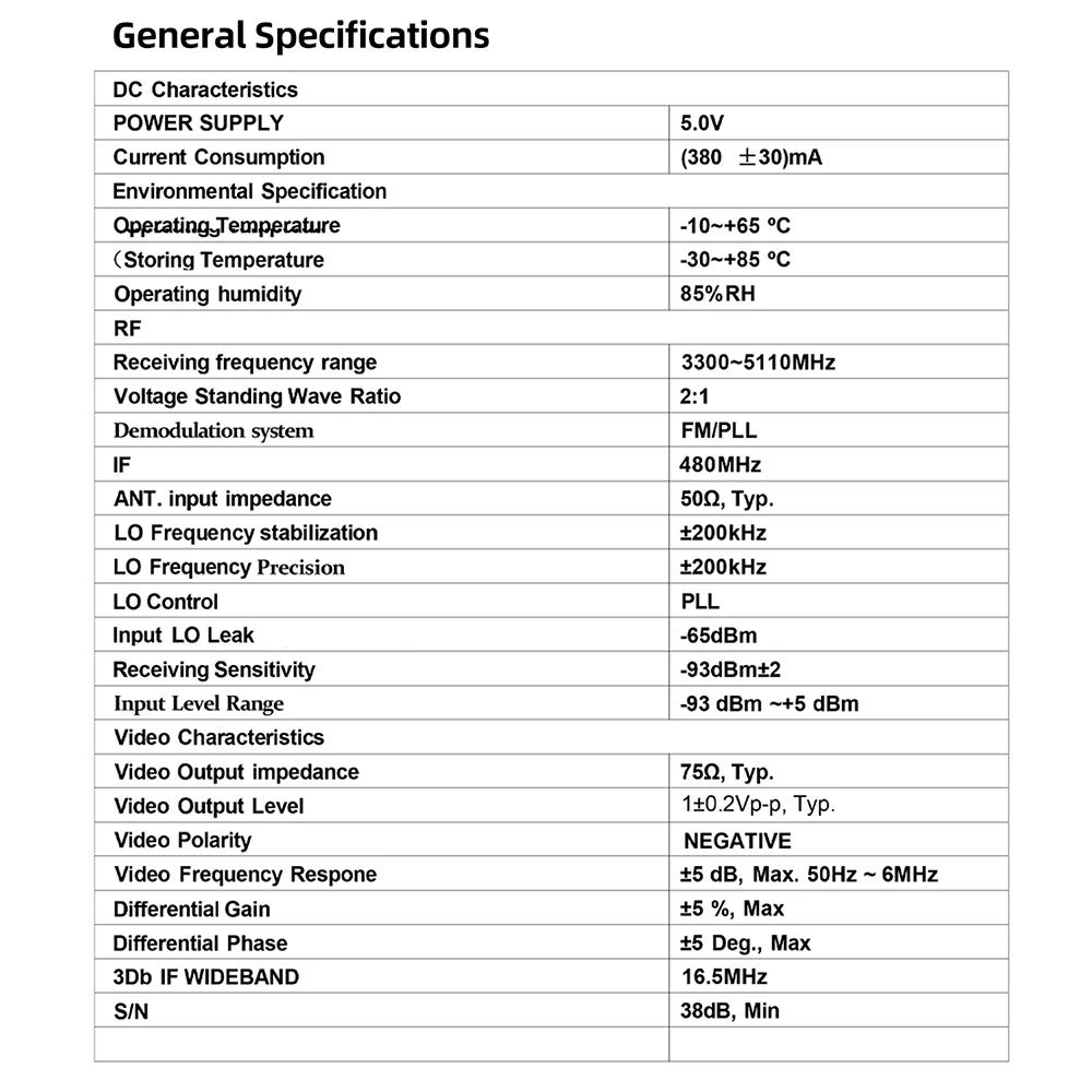 4.5G RX4500-SPI FPV-Empfängermodul - Drahtloser Videoempfänger für Drohnen mit 3300-5110MHz Breitband, hoher Empfindlichkeit und stabiler Empfangsqualität – Detail 13