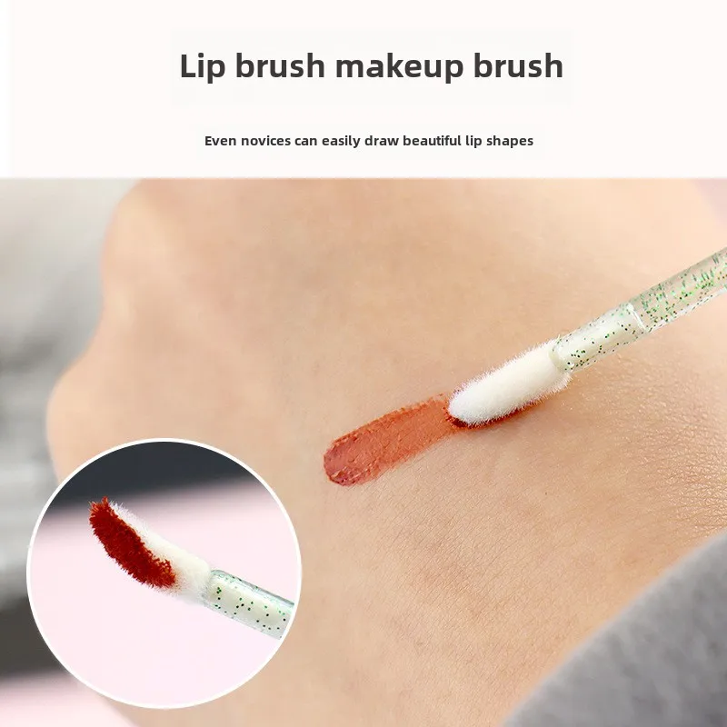 Broušené sklo hýl lippe kartáč náhrada hlava líčení kartáč mini mousse lippe kartáč tyčinka přenosné barva rtěnka lippe glazura