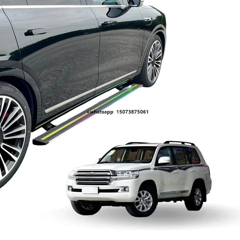 Automatic Power Side Step Electric Running Boards With LED Light for  Land Cruiser LC300 SUV Side Step