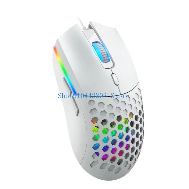 652F 6400DPI Opticals Cord Mouse Multiple Color Lighting 6 Function Button Universals Compatibility