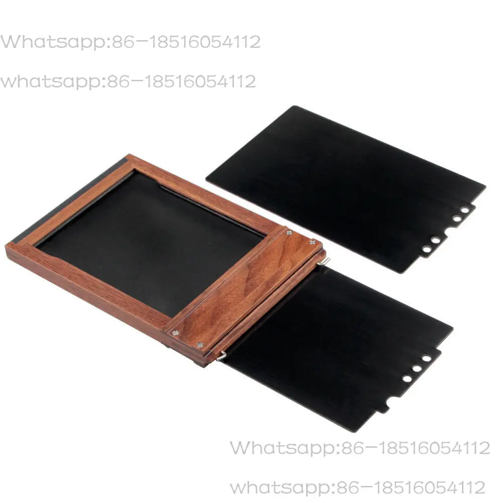 Shenhao large format camera wooden film box film clip black walnut international standard 4x5/5x7/8x10