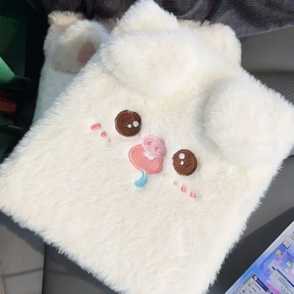 Fluffy Bear Binder Photocard Holder Cartoon Dog Puppy Collect Album Notebook Loose Page 6 Hole Card Photocard Binder