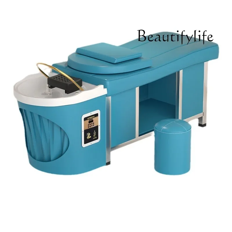 

Barber shop special full lying with fumigation constant temperature water circulation massage bed