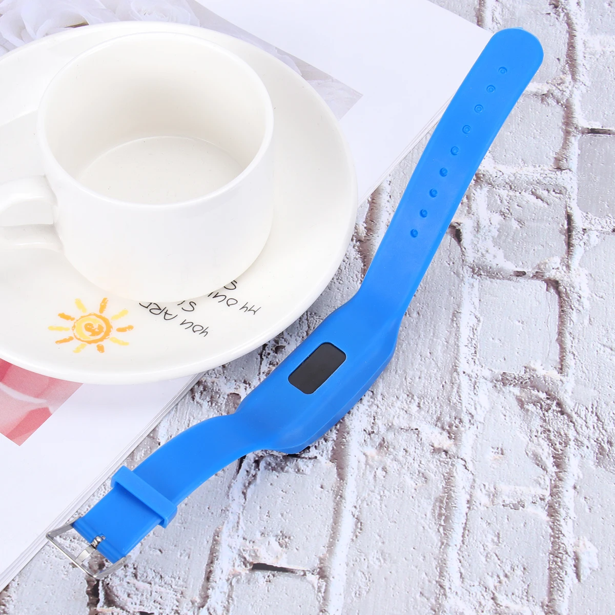 

Led Multi-Function Pedometer Watch Calorie Monitoring Sports Fitness Tracker Blue Mileage Time Display Real-Time Count Outdoor