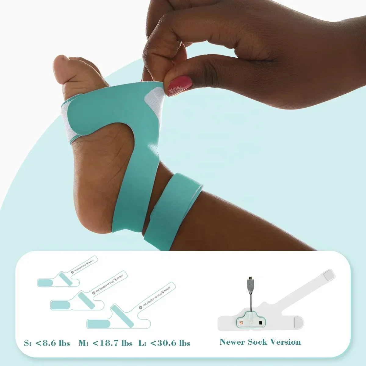 2025/ BabyO2 Wearable Foot  with Bluetooth Baby Sleep  Pulse Oximeters Pediatric