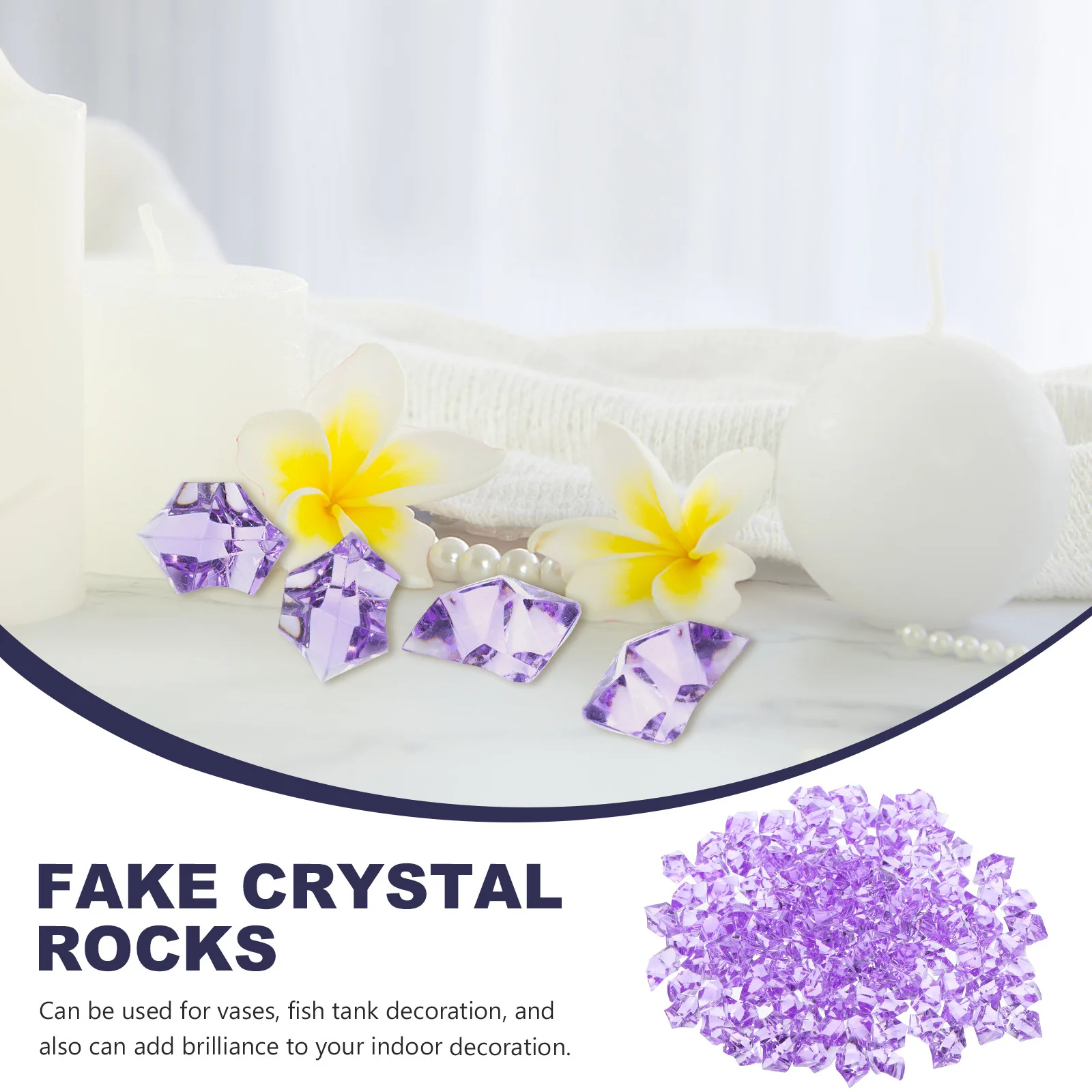 

1 Bag Acrylic Crystal Stones Simulation Ice Cubes For Vase Fillers Centerpieces Decorative Rocks Diy Craft Supplies Wedding