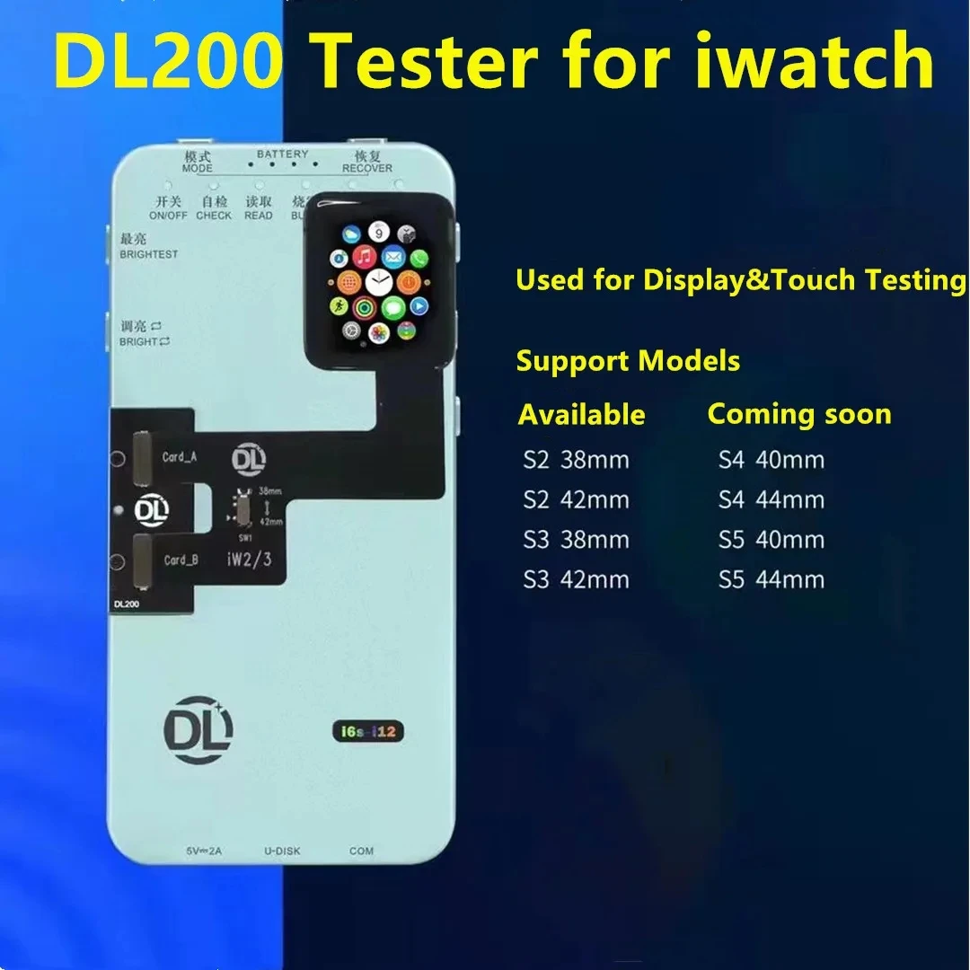 DL200 Smart Screen Tester For Iphone Huawei Cell Phone Repair Machine Tool Set Professional Complete Kit Cables