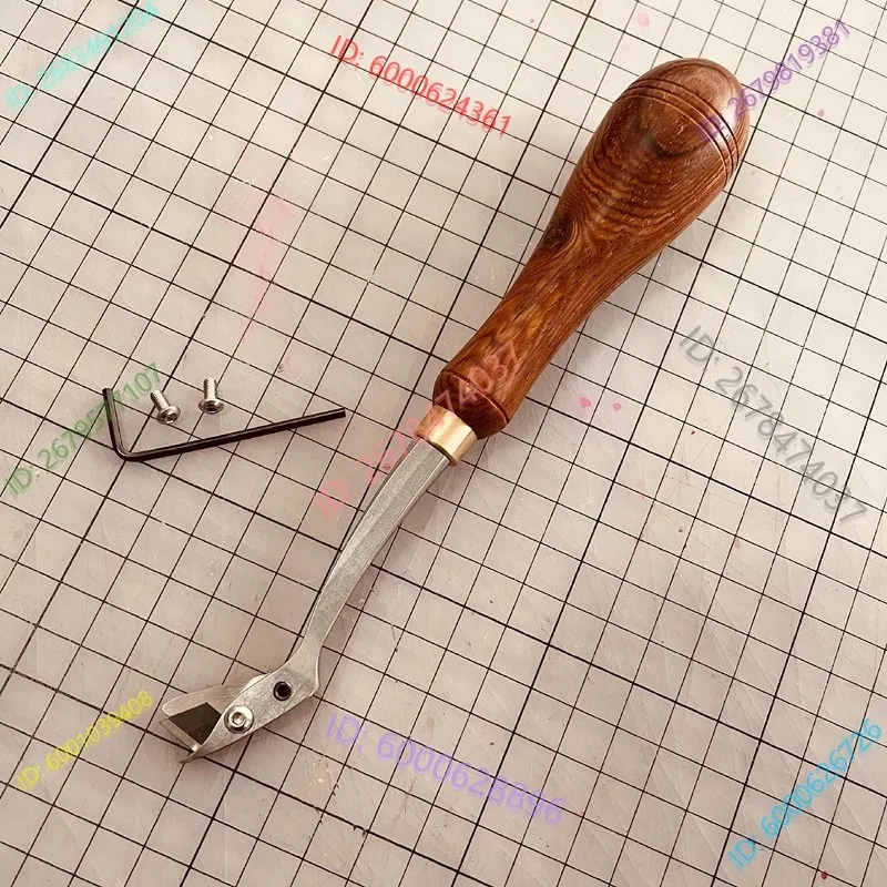 

Nattools Leather Hemming Strip Finishing Crafting Curve Cutter Tool LeatherCraft 420H Stainless Steel